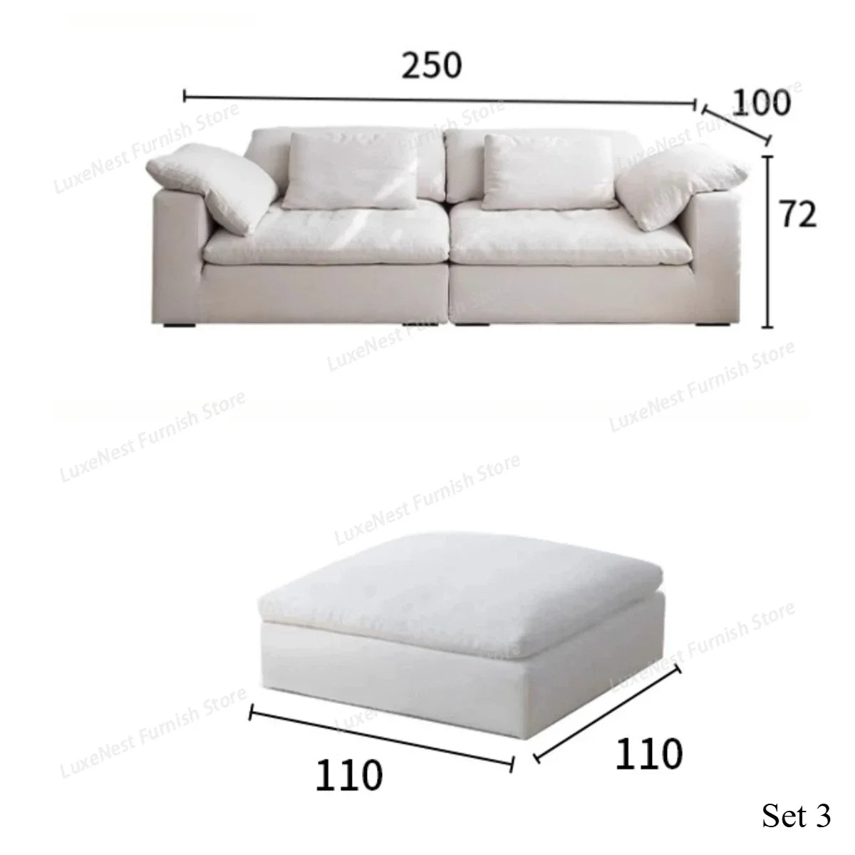 Modern Sectional Clearance Sofa Set Modular Couch for Living Room Office Home Office Apartment with Removable Bag Use...