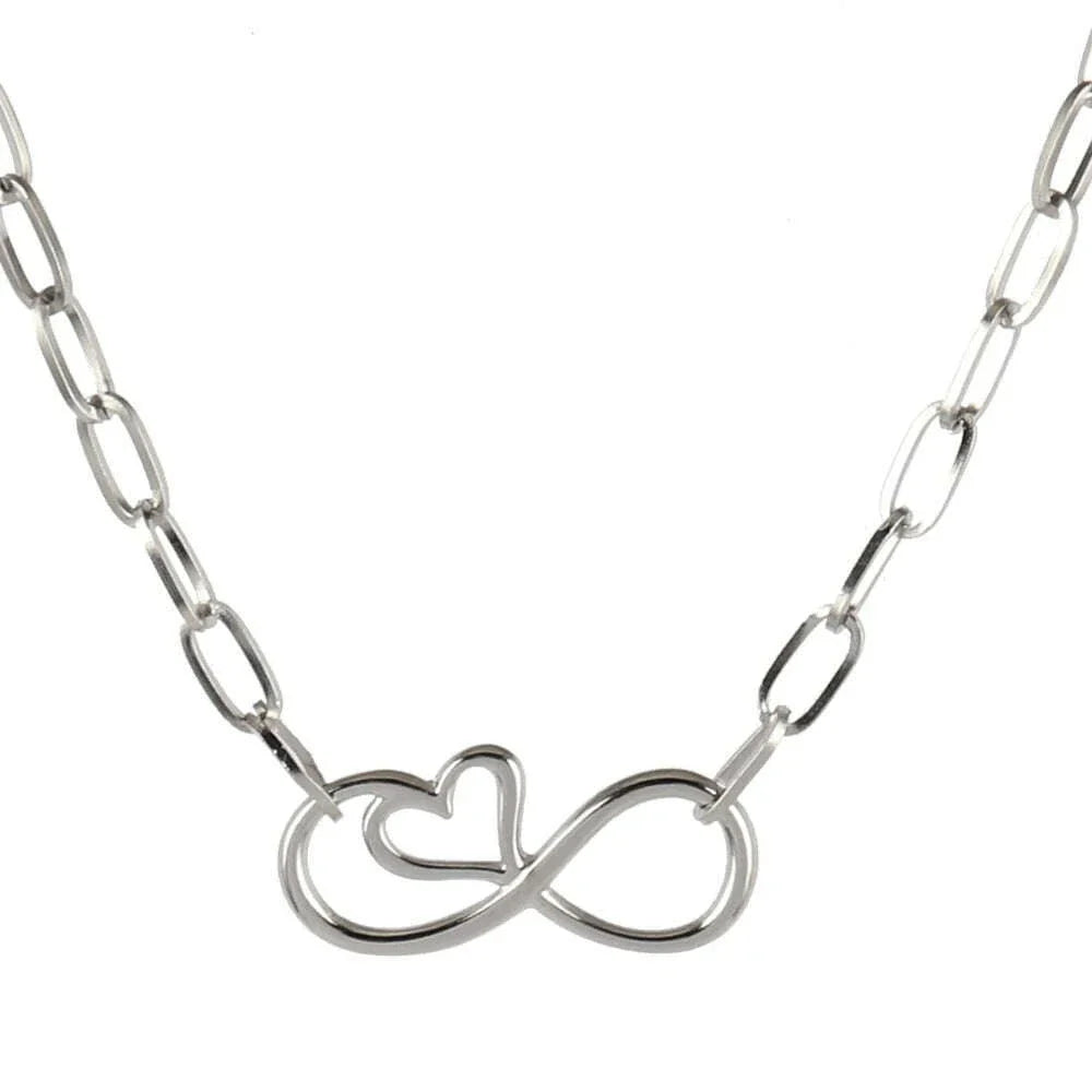 316L Stainless Steel Necklace For Women Choker Necklace Heart Clavicle Chain Necklaces Charm Heart Pendant Necklace Jewelry Gift