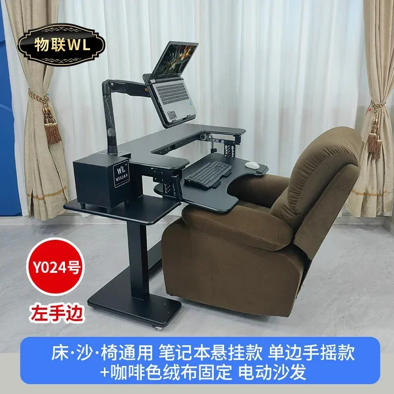 Computer desk bed notebook desktop computer desk bedside table lifting table lazy table cockpit suspension bracket - Kimlud