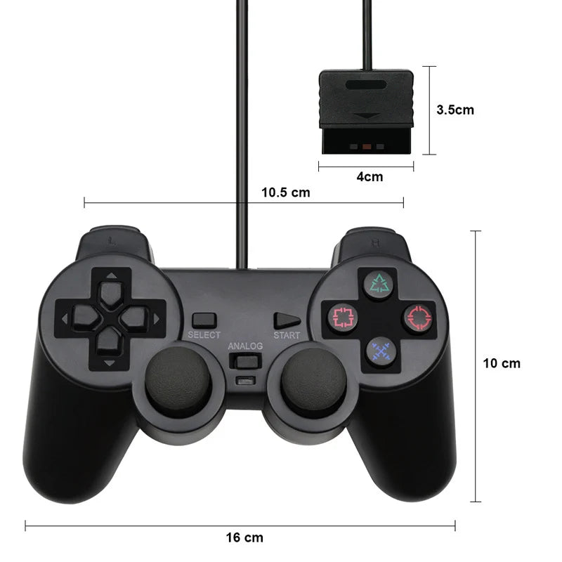 Wired gamepad Joypad for PS2 Controller P2 dualshock Game Pad joystick for PS 2/P 2 console