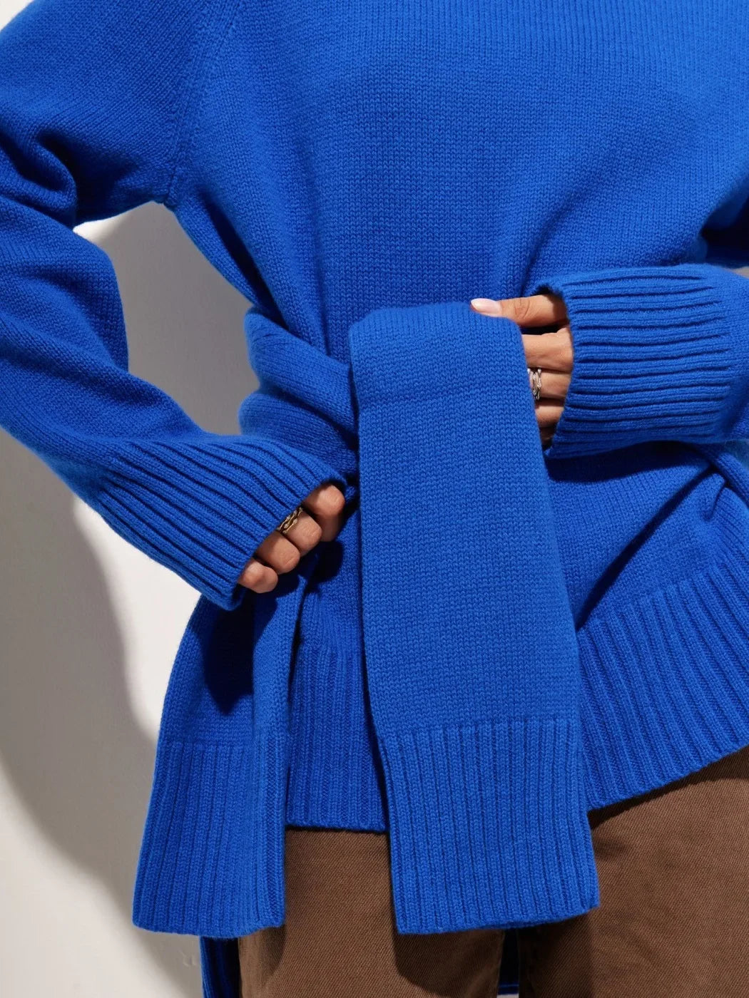 Blubelle Women Turtleneck Sweater Autumn Thick Warm Pullover Tops NEW Winter Oversized Casual Loose Knitted Jumper Female pull