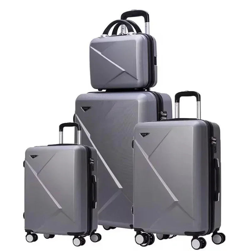 Vescovo Spinner ABS Travel Suitcase Set Hardside Trolley Case Luggage Sets 4pcs