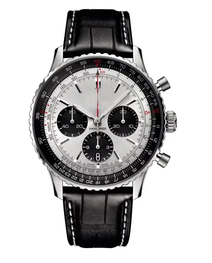 2025 Original Brand Men Watches Classic Multifunction Stainless Steel Automatic Date Watch Business Chronograph Quartz Watch