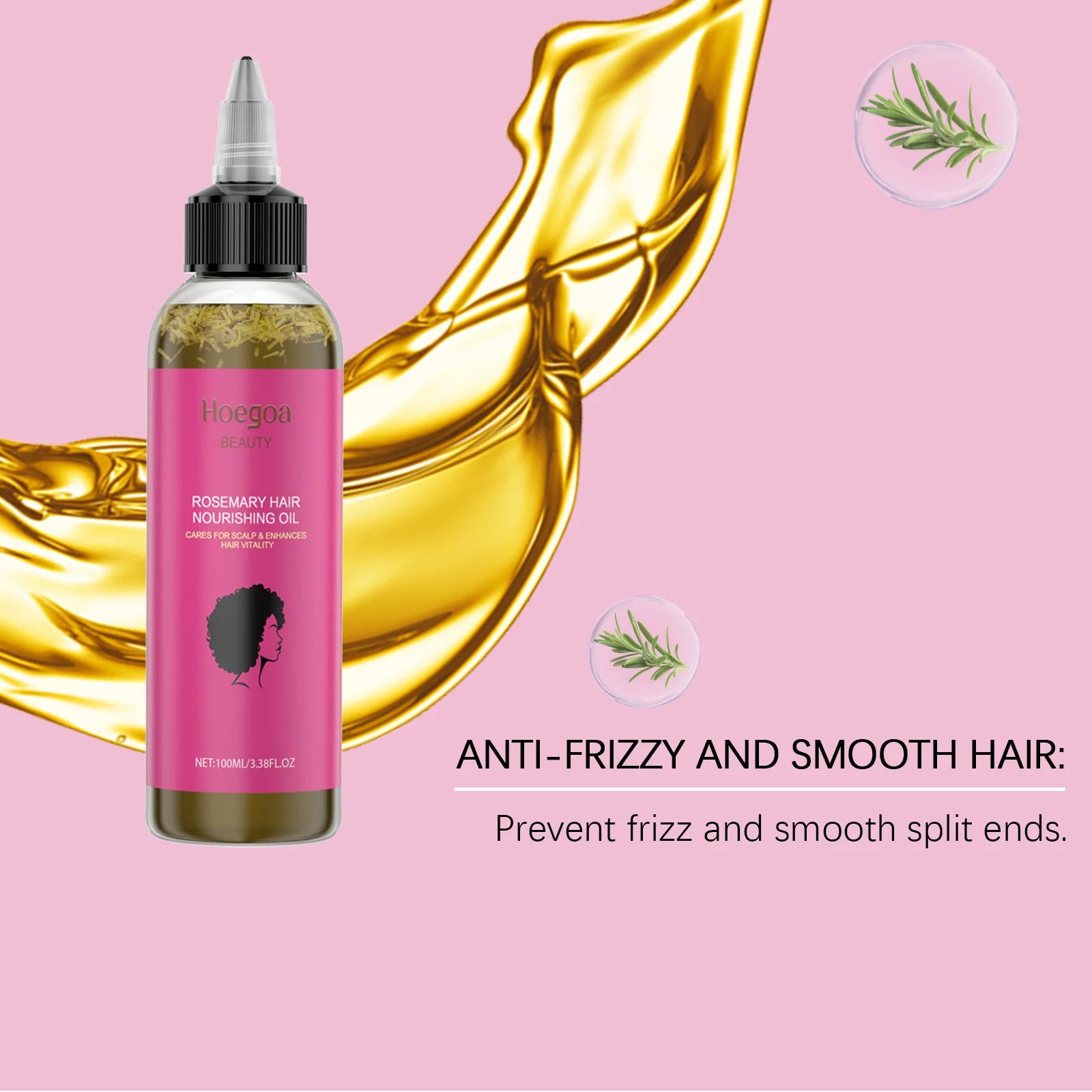 Rosemary Care Hair Essential Oil for Hair Growth Strengthens & Prevents Hair Loss Repairs Dryness & Split Ends Scalp Treatment