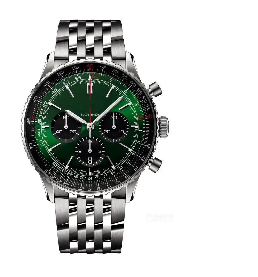 2025 Original Brand Men Watches Classic Multifunction Stainless Steel Automatic Date Watch Business Chronograph Quartz Watch