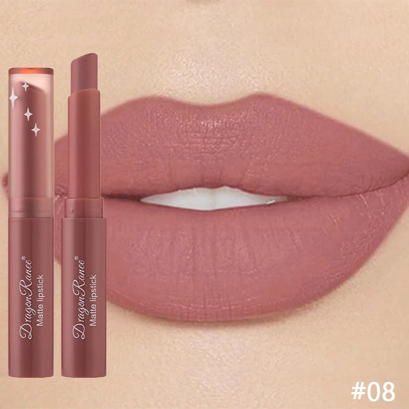Nude Matte Lipstick Waterproof Nude Pink Lip Sticks Not Fading Sexy Red Velvet Lipsticks for Women Make Up Lasting Lip...
