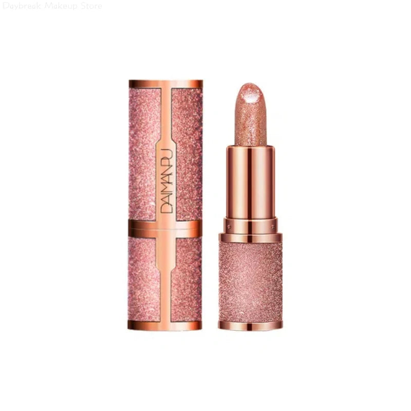 Diamond Temperature Color Changing Glitter Lipsticks Waterproof Longlasting Moisturizing Velvet Matte Lip Tint Sexy Lips...
