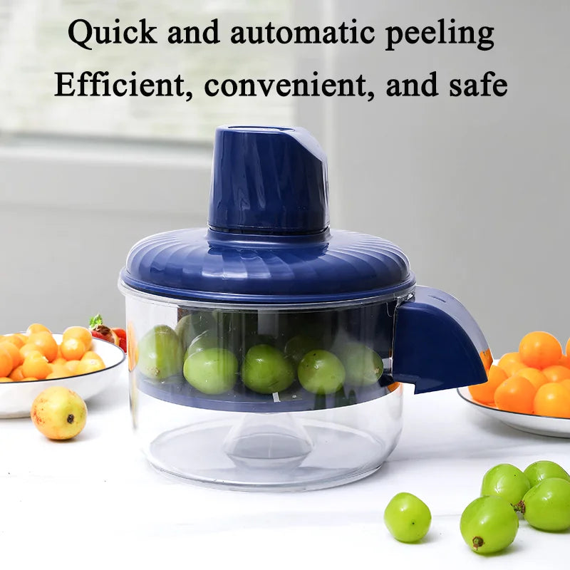 Automatic Fruit Peeler Intelligent Peeling Machine Portable Wireless Grape/tomato/Garlic Peeler for Home Fast Kitchen Supplies