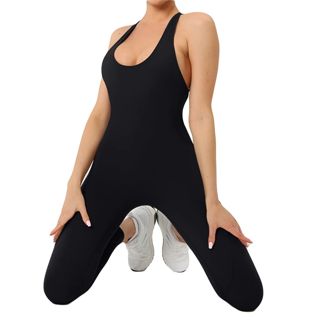 Sexy Yoga Jumpsuit Fitness Sports Overalls Gym Clothing Set Yoga Wear Pilates Workout Clothes for Women Outfit push-up Tracksuit