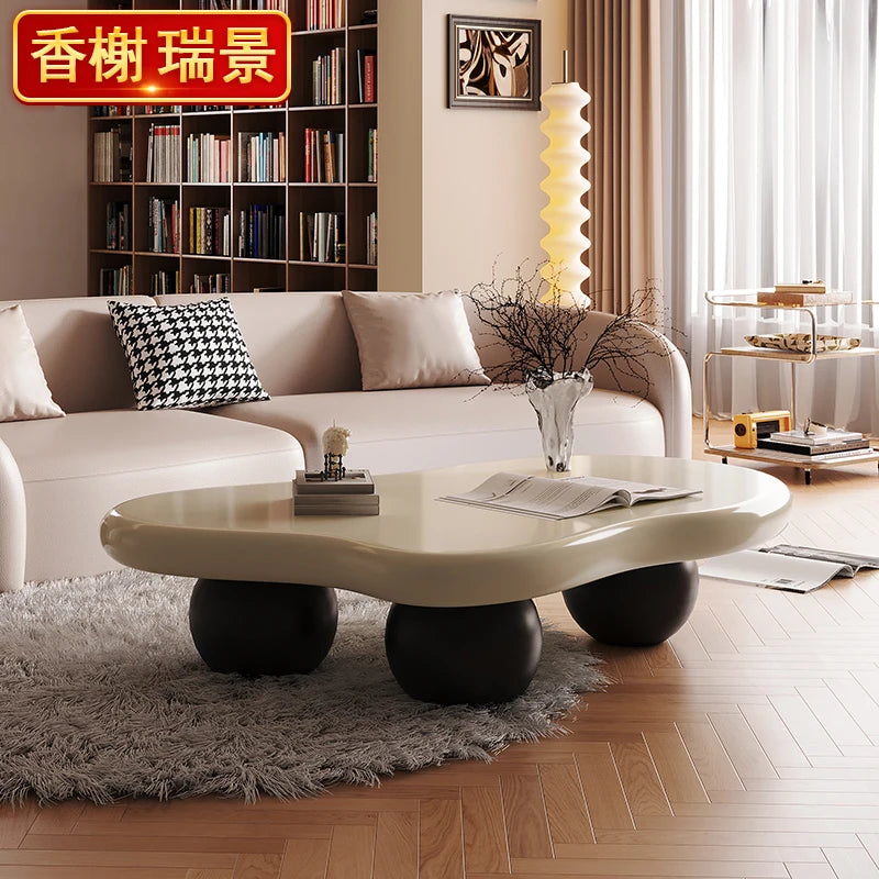 Black Modern Side Table Round Organizer Minimalist Unique Coffee Tables Premium Nordic Tavolino Da Salotto Home Furniture - Kimlud