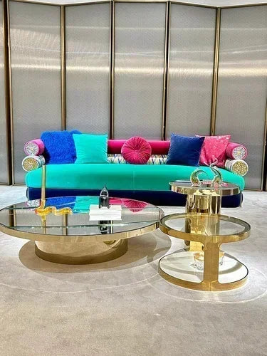 Soft Fancy Unique Sofa Modern Wood Nordic European Puffs Sofa 3 Seater Muebles Para Salas Modernos Living Room Furniture - Kimlud