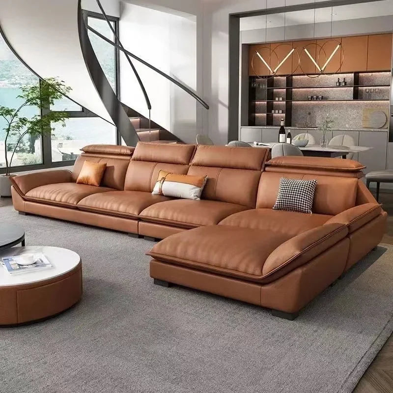 z Modern Home Decoration Microfiber Fabric Furniture Modern Luxury L-Shaped Sofa Living Room Combination Sofa | Kimlud...