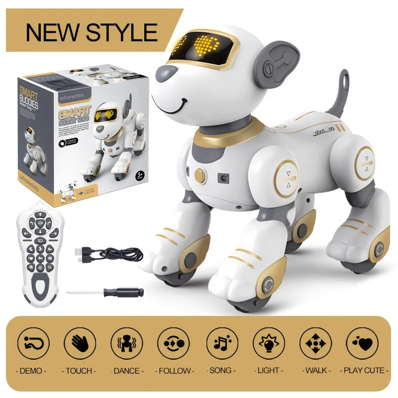 Intelligent Robot Dog Remote Control Electronic Sing Dance Follow Smart Interactive Stunt Music Toy Programmable Puppy Kid Gift