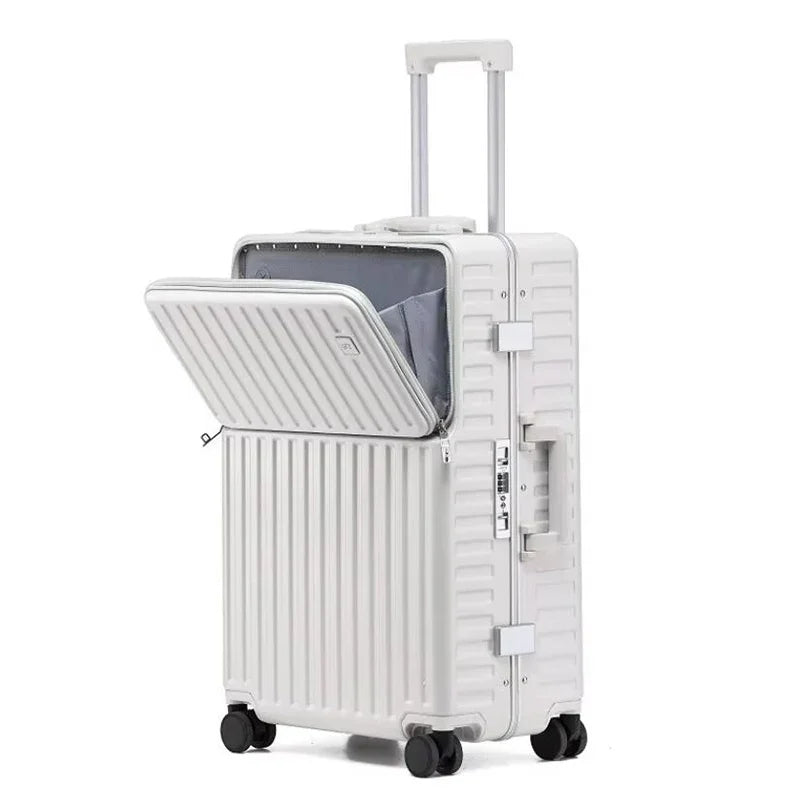 Formsio 20"24"26" Spinner Carry On Suitcase Bag Hand Luggage Check In Aluminum Frame Laptop PC Business Trolley Case With Wheel