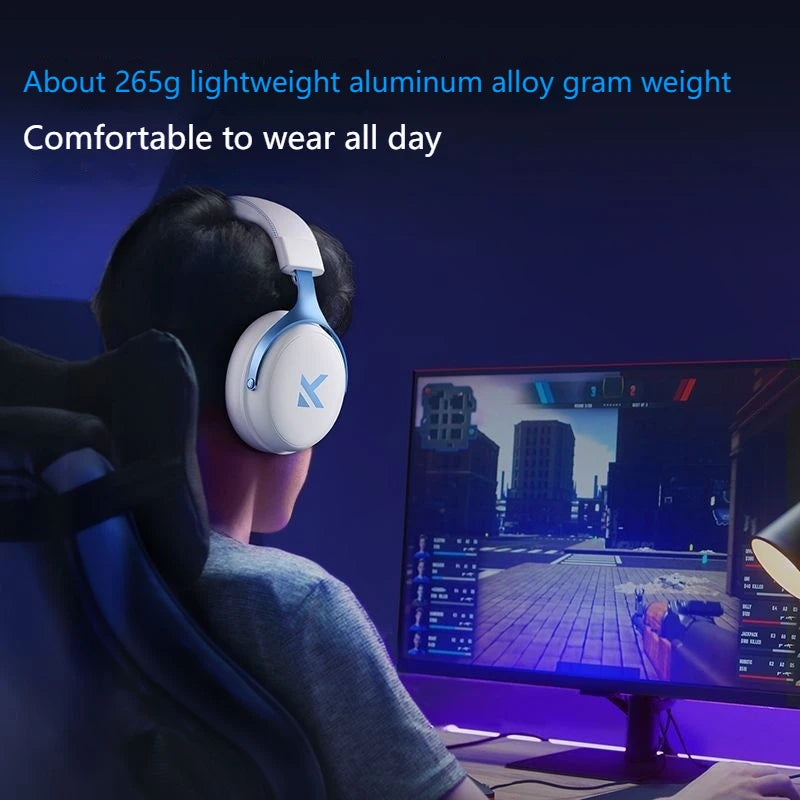 Mchose V9 Pro E-Sports Gaming Headphone Bluetooth Tri-Mode Wireless 7.1 Noise Reduction Moving Coil Low Latency Mic Headphone