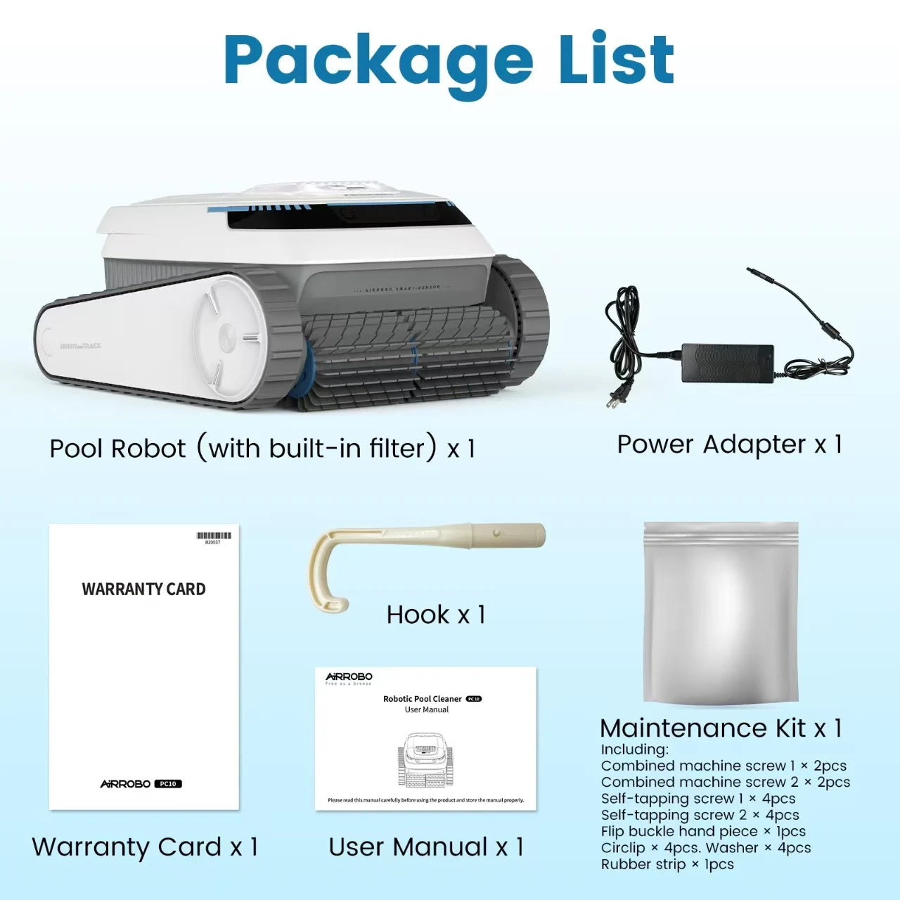 Airrobo Robot swimming pool cleaner wall and waterline cleaning 1076.39 sq ft intelligent route planning