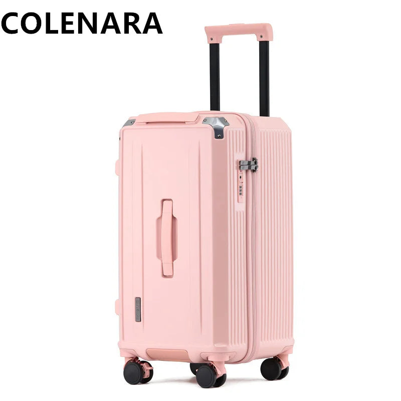 COLENARA High Quality Luggage 28"30" Large Capacity Trolley Case 22"26 ABS+PC Cart Type Duffel Bag 32"34 Inch Travel Suitcase
