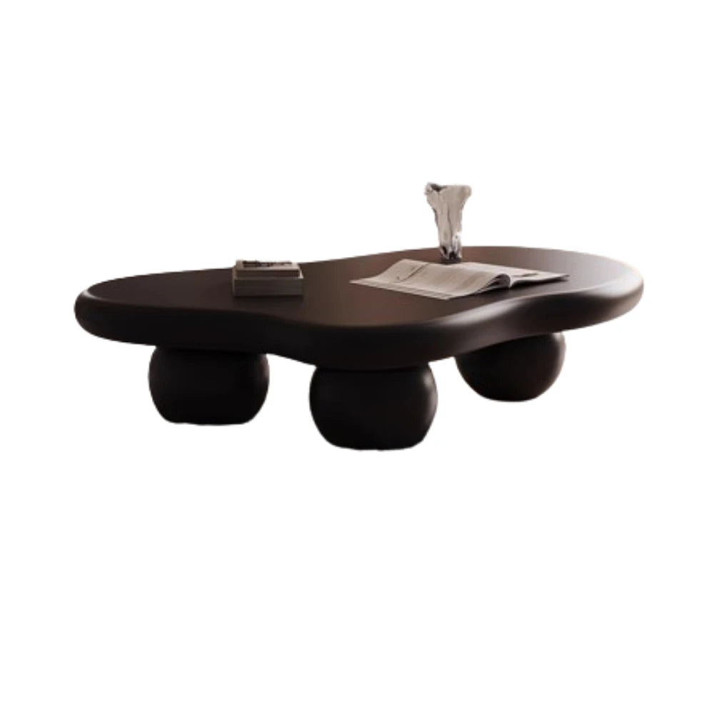 Black Modern Side Table Round Organizer Minimalist Unique Coffee Tables Premium Nordic Tavolino Da Salotto Home Furniture - Kimlud