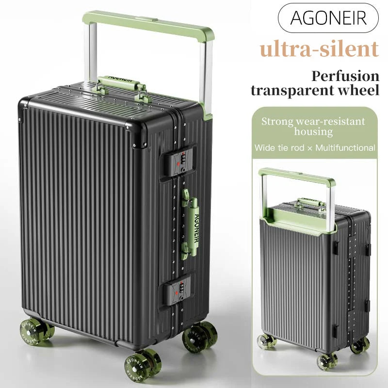 Wide pull rod high-quality luggage. It has a high appearance level and is a new style in 2024. It is suitable for both girls and