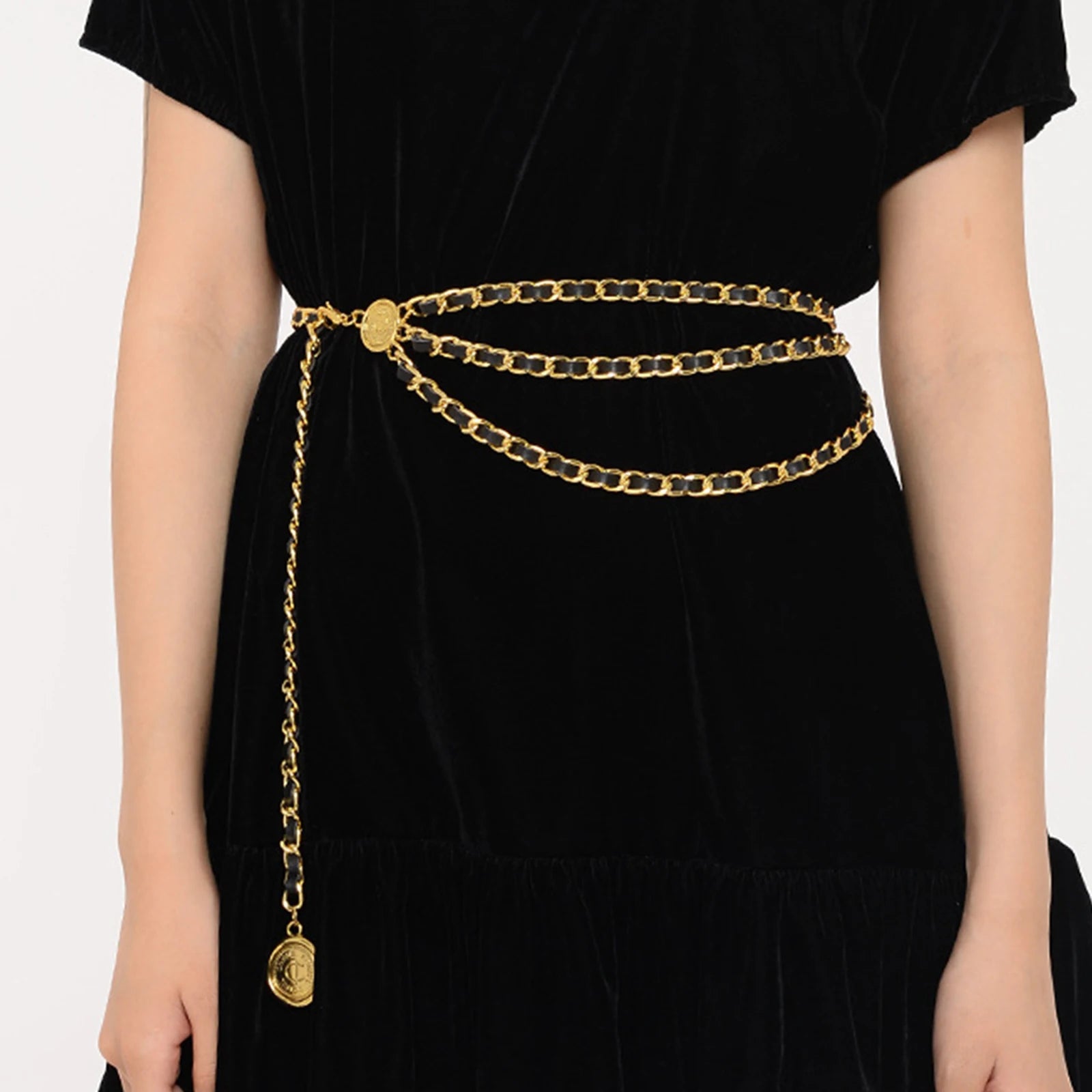 Tassel Waist Chain Belt Multilayer Accessories Retro Delicate for Women Dresses Wedding Bridal Belt Female Jewelry Body Chain