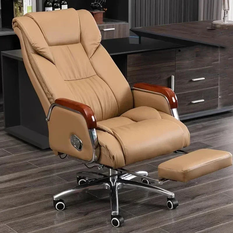 Retro Executive Leather Chair Armchairs Editor Choises Fashion Aluminium Office Chair Working Relax Silla Escritorio |...