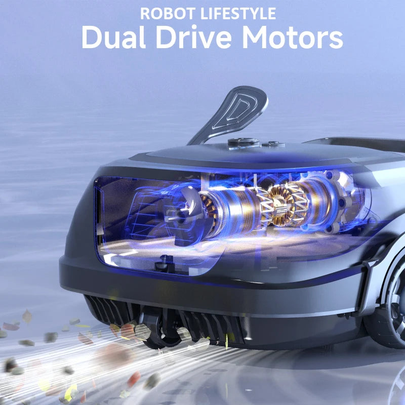 WYBOT A1 Wireless Swimming Pool Cleaner Robot Scheduled Cleaning for Floor Edge Dual-layer Filtration 120mins Working Time