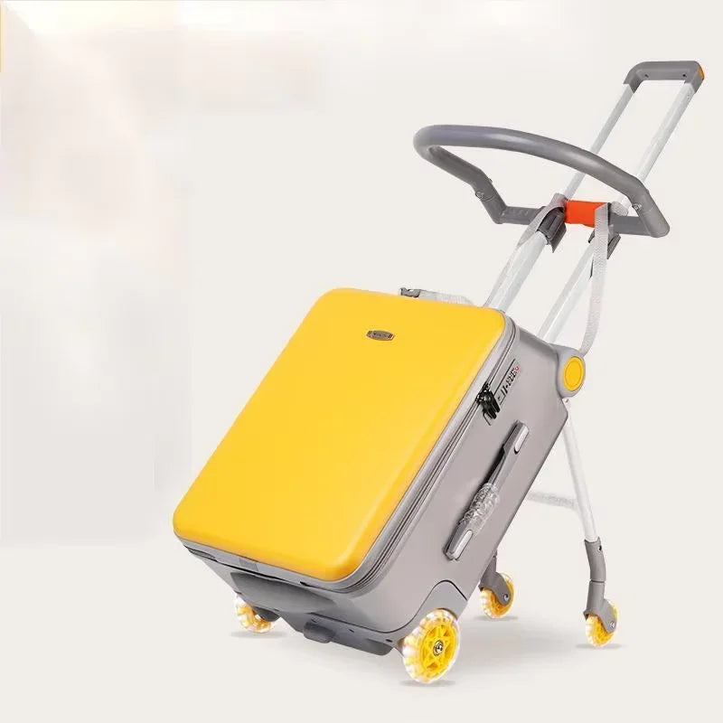 Kids Stroller Travel Suitcase Multi-function Waterproof Wear-Resistant Riding Sitting Trunk Luggage for Children |...