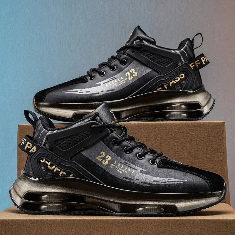 New Mens Sneakers Breathable Versatile Sport Casual Shoes Comfy Non Slip Durable Shoes Outdoor Activities High Top Running Shoe