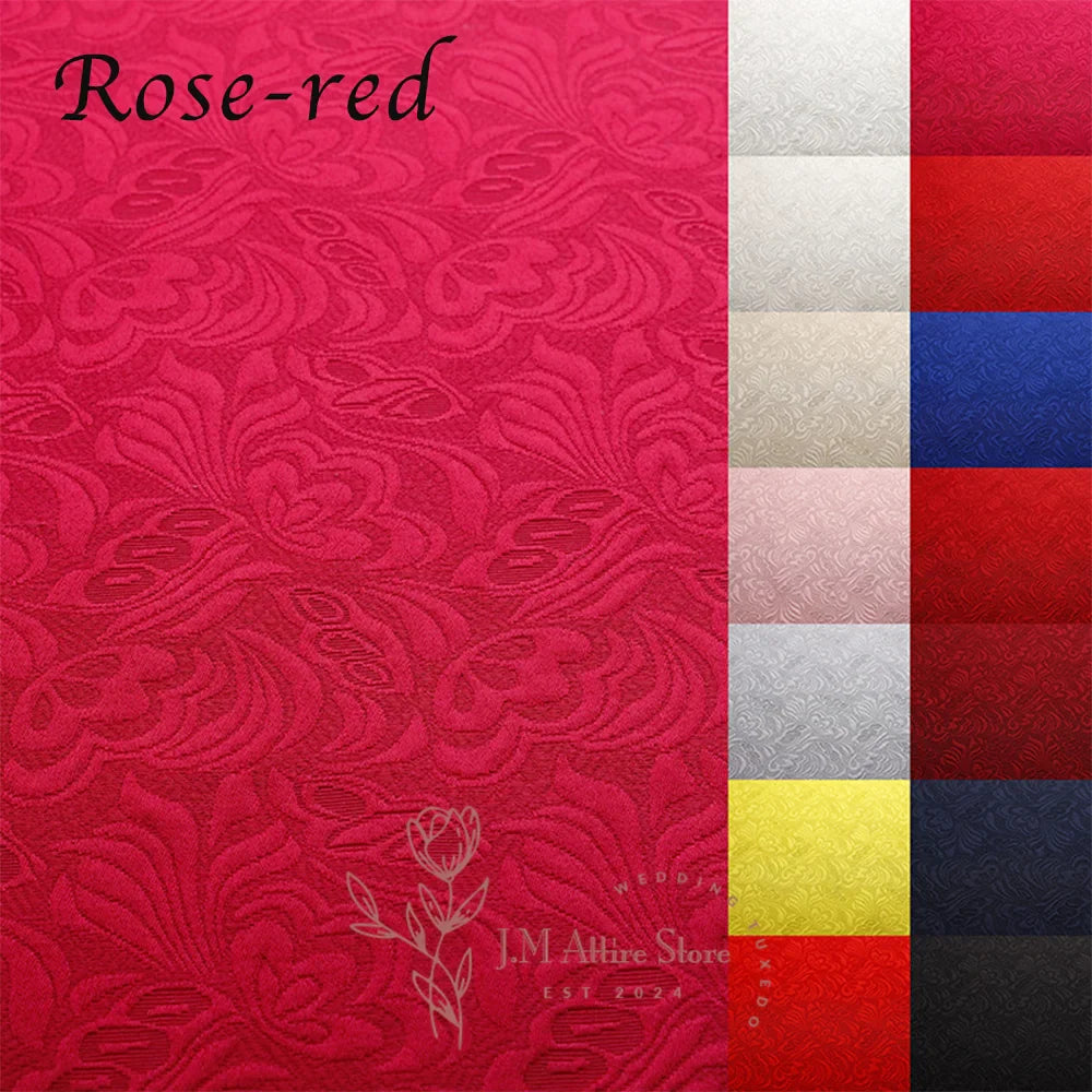 Formal Men's Suits 2 Pieces Blazer Pants Black Jacquard Set for Wedding Dinner Dating Ceremony Banquet Luxury Custom Tuxedo 