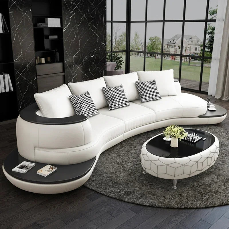 Design Large Filler Sofas European Wood White Luxury Lazy Puffs Couch Lounges Salon Modern Couch Woonkamerbanken Furniture - Kimlud