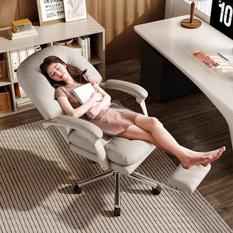 A Contemporary Comfort Synthetic Leather Boss Chair Reclining Office Chair With Sofa Design Business and Home Use - Kimlud