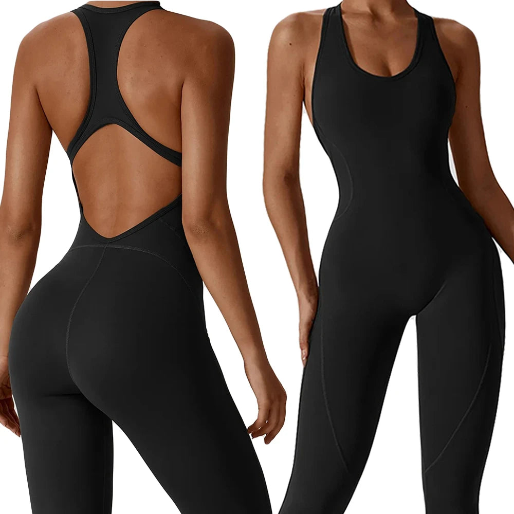 Sexy Yoga Jumpsuit Fitness Sports Overalls Gym Clothing Set Yoga Wear Pilates Workout Clothes for Women Outfit push-up Tracksuit