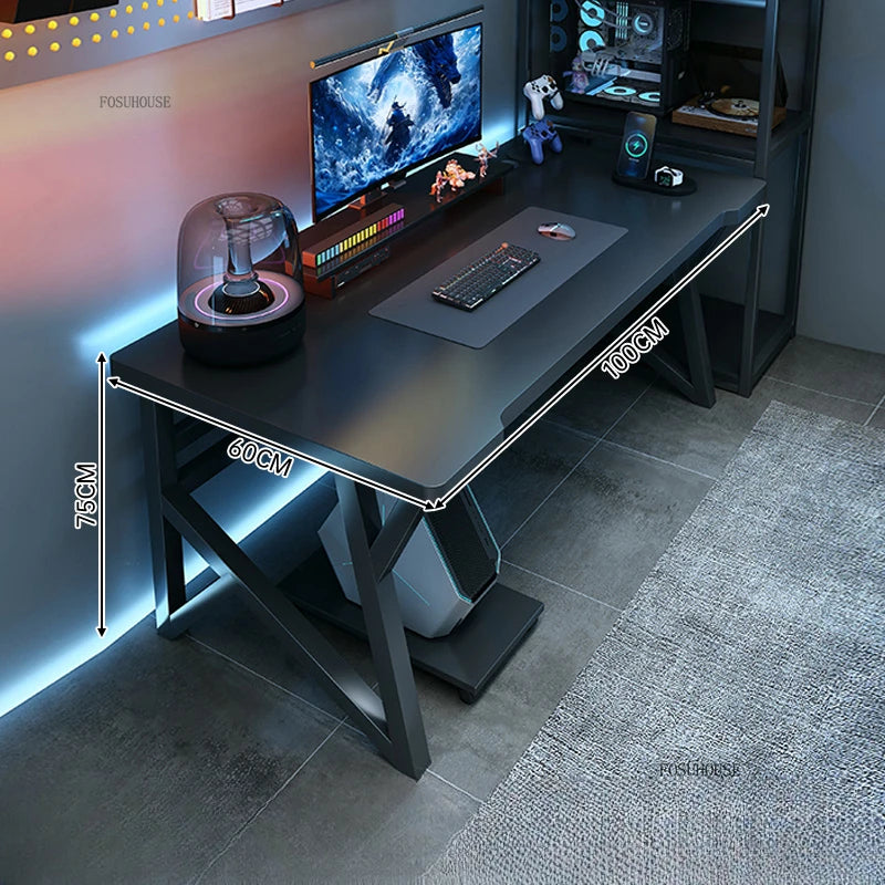 Modern Double Computer Desks Home Desktop E-sports Gaming Table Bedroom Simple Desk Student Study Tables Office Furniture - Kimlud