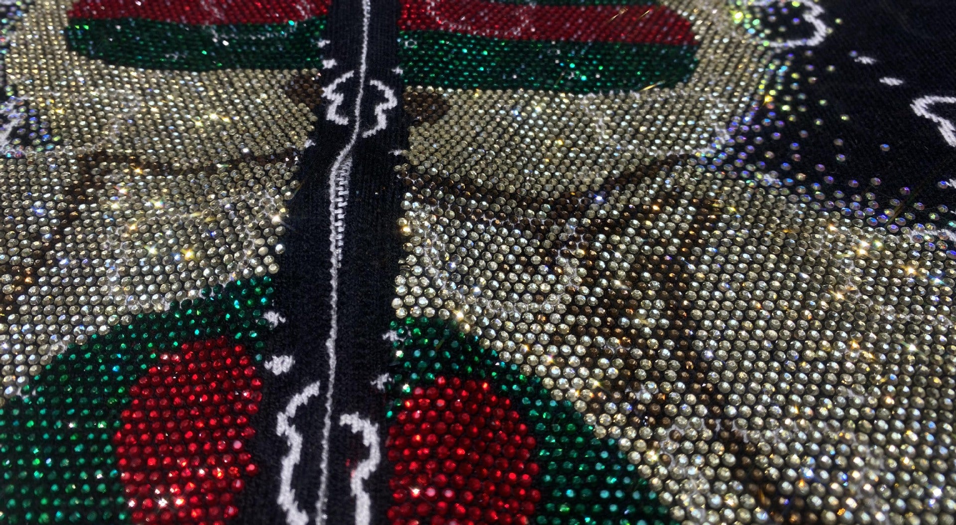 Fashion Bear Diamonds Side Stripe Pant Sets Women Autumn Tracksuit Zipper Sweater Loose Casual Two Piece Sets Womens Outifits - Kimlud