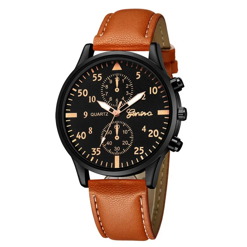 Top Brand Luxury Men's Watch Fashion Watch For Men Watch Sport Watches Leather Casual Wristwatch Reloj Hombre erkek kol saati
