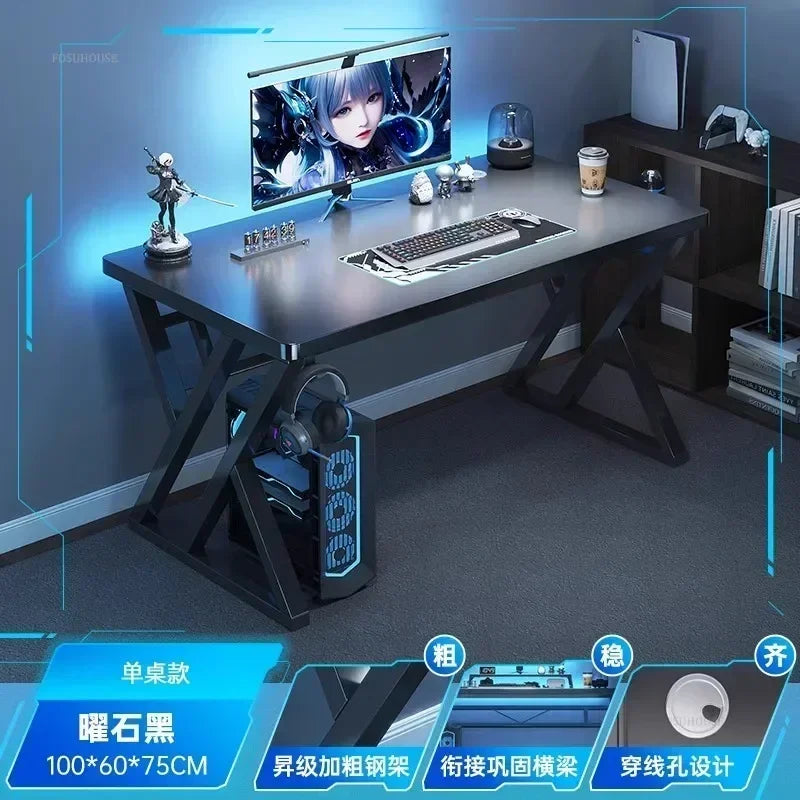 Nordic Computer Desks for Internet Cafe Gaming Desks Bedroom Study Reading Table Simple E-sports Table for Home Office Furniture