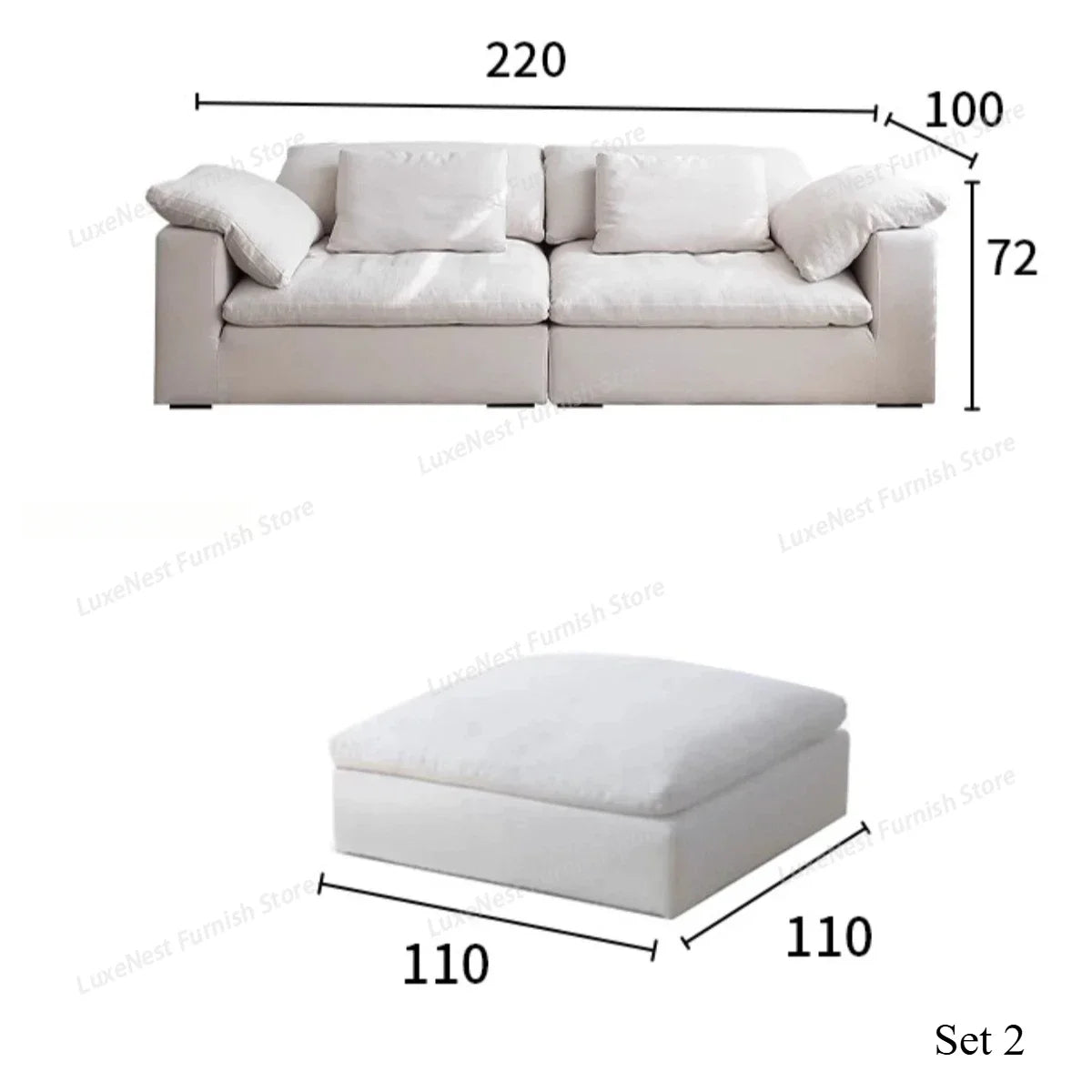 Modern Sectional Clearance Sofa Set Modular Couch for Living Room Office Home Office Apartment with Removable Bag Use...