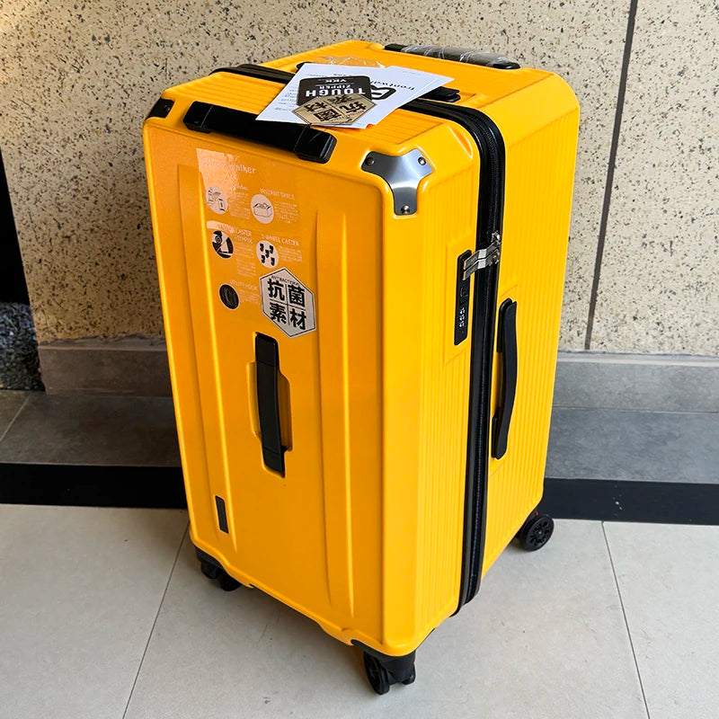 36/38/40/50 inch Large Size Luggage Explosion-proof Five Wheels Brake Travel Suitcase Thickened PC Material Zips Trolley Case