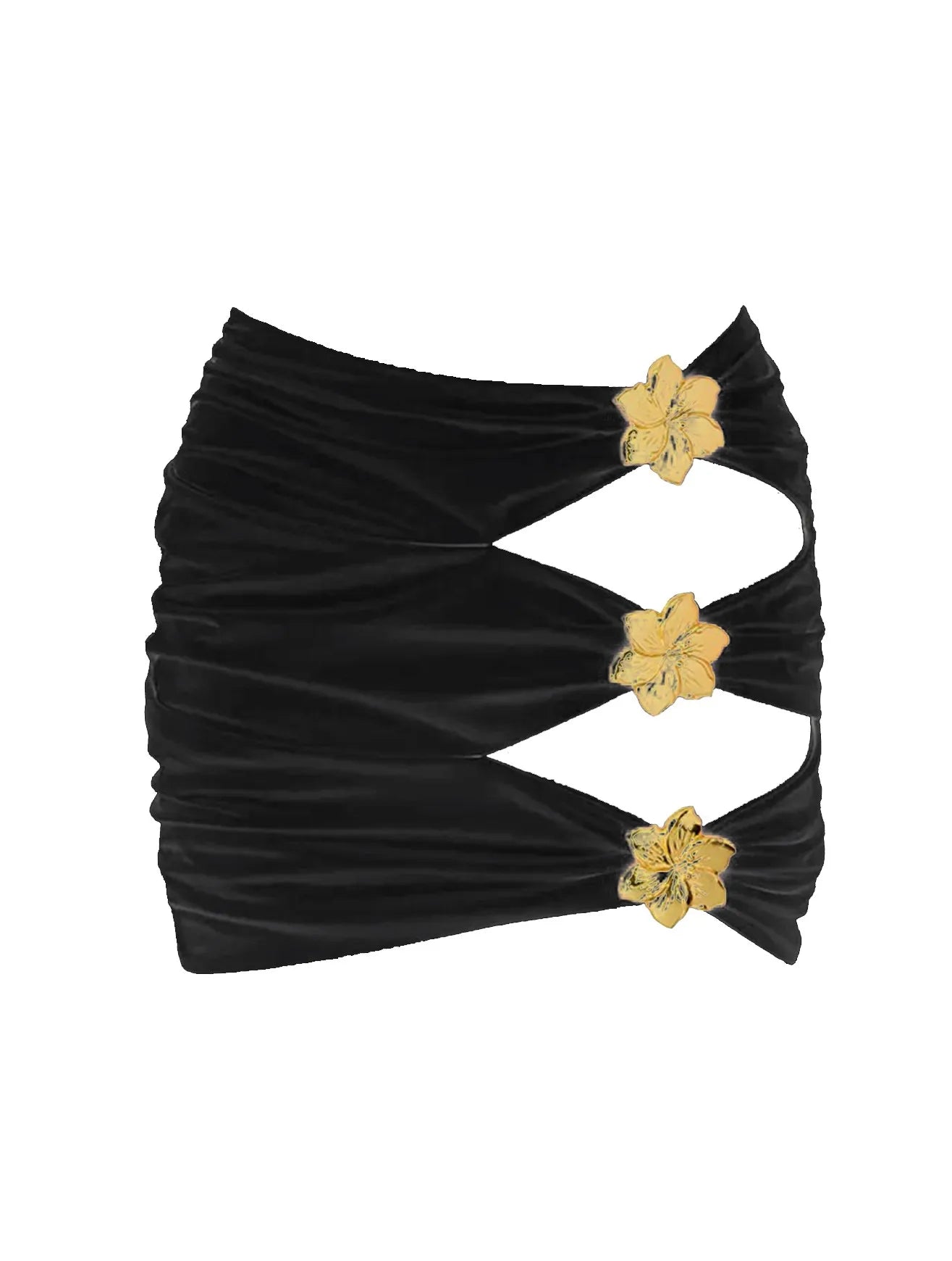 2025 Hot Sale Flower Women One Piece Swimsuit With Skirt Sexy Cut Out Swimwear Mujer Monikini Bathing Suit Lady Beach Suit