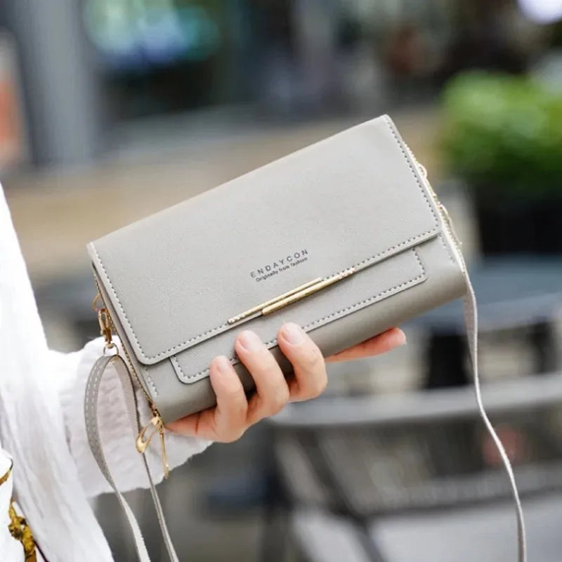 Women's new multifunctional wallet, mid to long design, hand-held bag, and coin purse