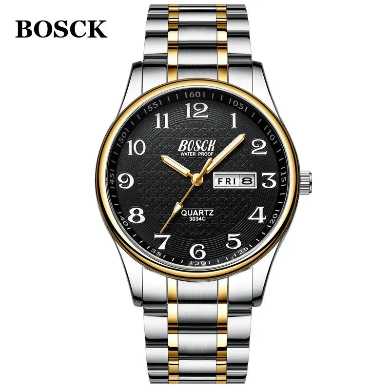 Relogio Masculino Men's Watch Luxury Full Steel Watches Fashion Quartz Wristwatch Waterproof Date Male Clock Relojes Hombre