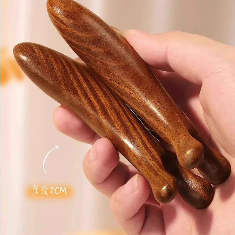 Head Body Massager Neck Face Health Care Massage Tool Meridian Scalp Four-in-one Sandalwood Comb Massage Acupoint Nose Scraper