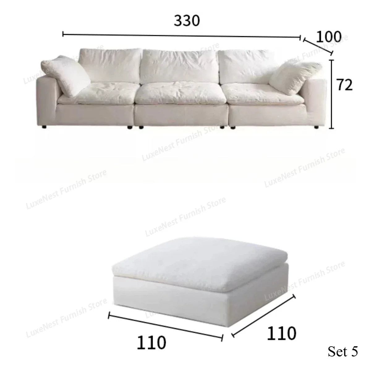 Modern Sectional Clearance Sofa Set Modular Couch for Living Room Office Home Office Apartment with Removable Bag Use...