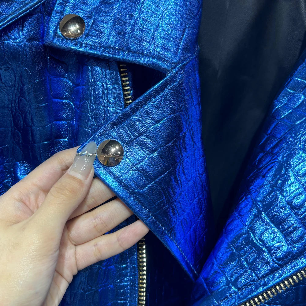 2025 Spring Belt Leather Jacket Women Real Sheepskin Coat Warm Autumn Women Lambskin Cloth