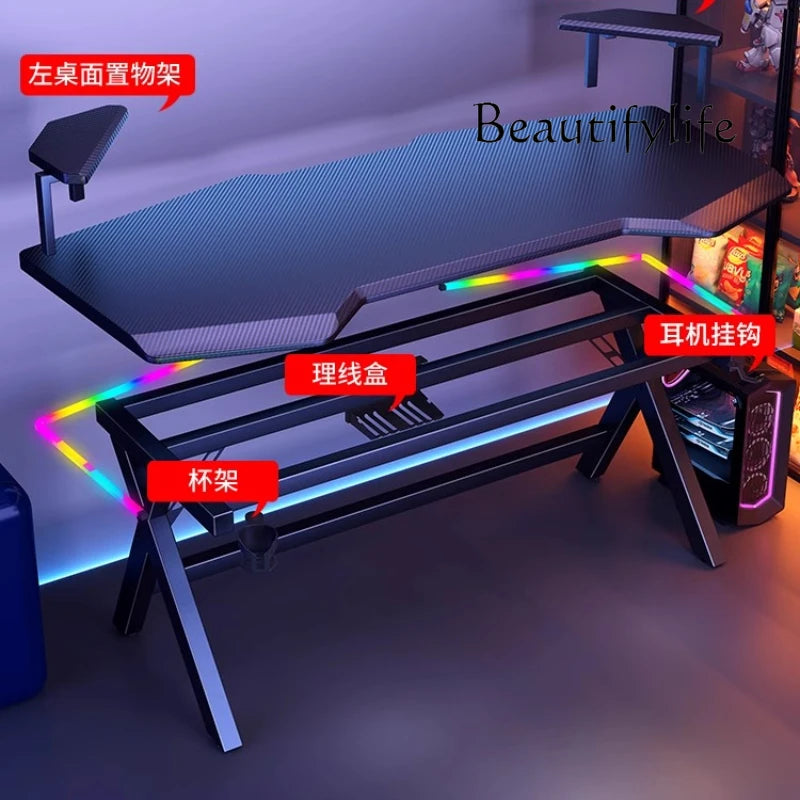 High End Console Computer Desks Organizers Setup Modern Bedroom Computer Desks Gadgets Creativity Mesas De Computador Furniture