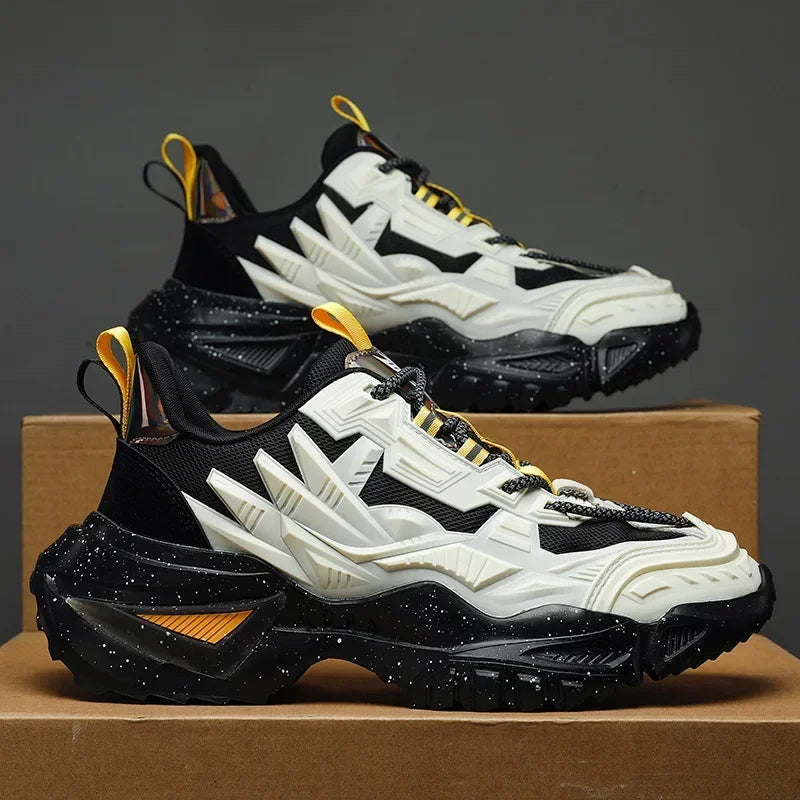 Rotary Buckle Unisex Trendy Sneakers Chunky Men Running Shoes Women Thick Bottom Jogging Footwear Couple Street Zapatos 2023