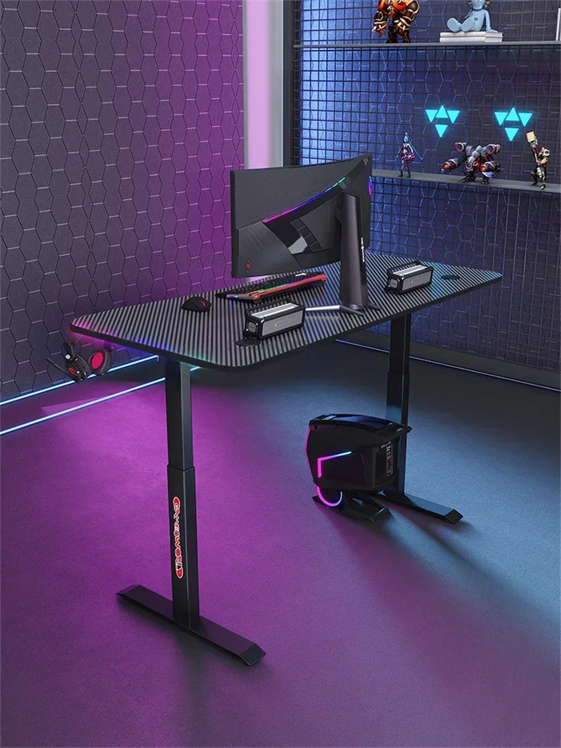 Upscale Lifting Mesa Gamer Computer Desks Simple Manmade Board Gaming Desk Light Luxury Household Bedroom E-sports Gaming Table