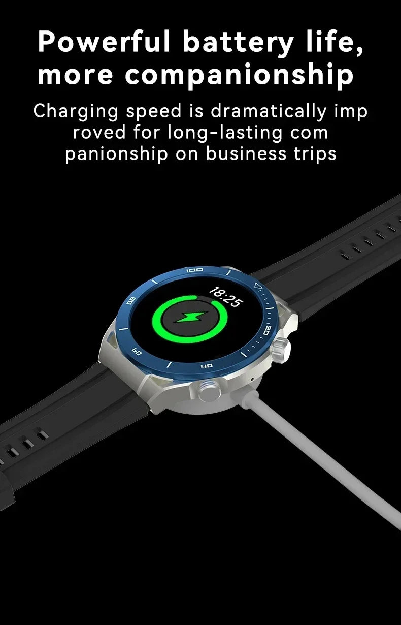 2025 NFC AMOLED Smart Watch Men Custom Dial Answer Call Sport GPS Track Compass IP68 Waterproof Smartwatch For Huawei Ultimate