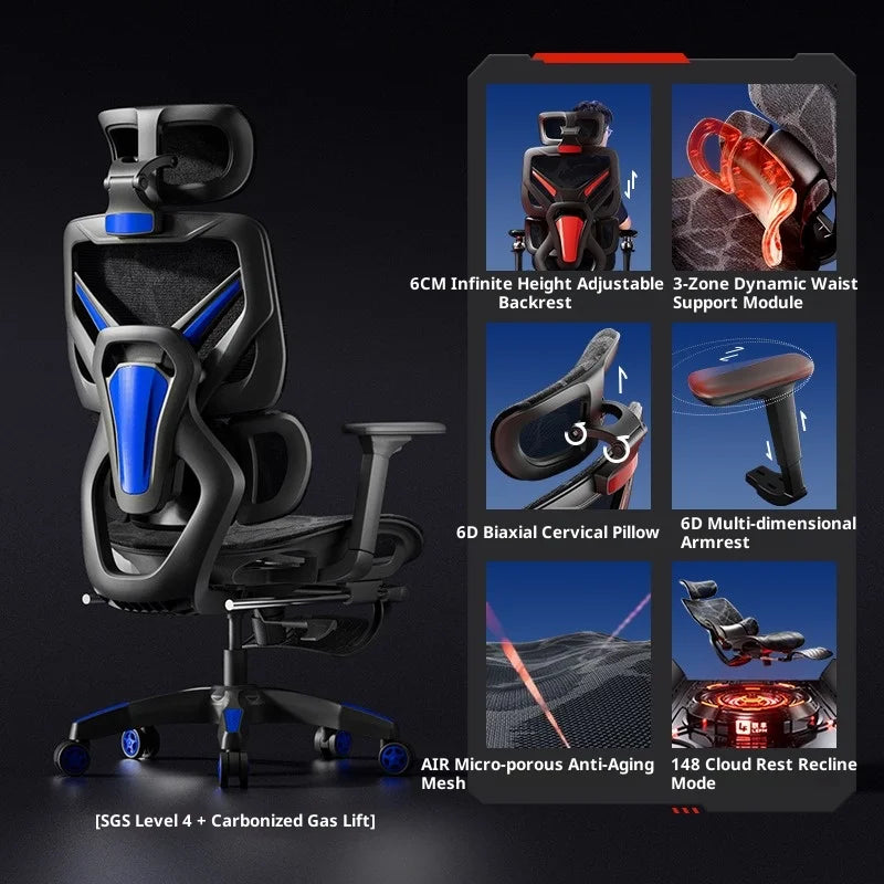 Comfortable Furniture Height Office ChairTourist Chair for Desk With Massage Pink Adjustable Desk Gaming Pulley Playseat Kanu