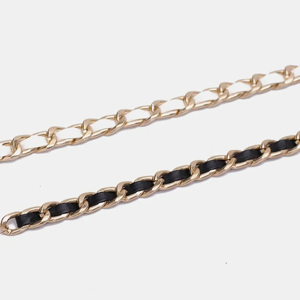 Fashion Metal Waist Chain Chain Strap Rope Adjustable Waist Belt Dress Shirt Decoration Waistband Women Waistband